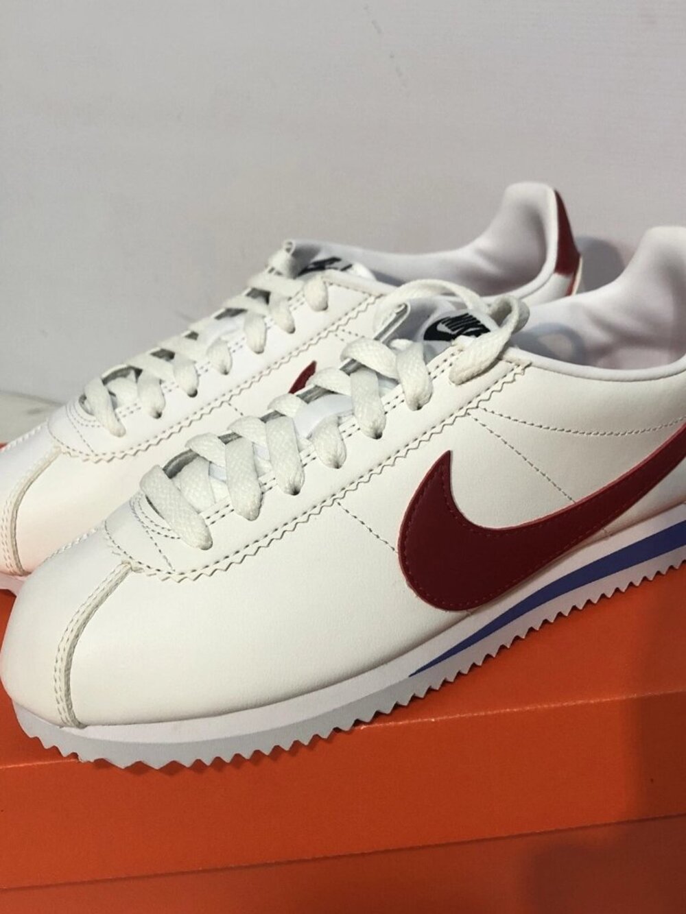 Nike Classic Cortez Forrest Gump USA Olympic Red White Blue 807471-103 Sz 6.5